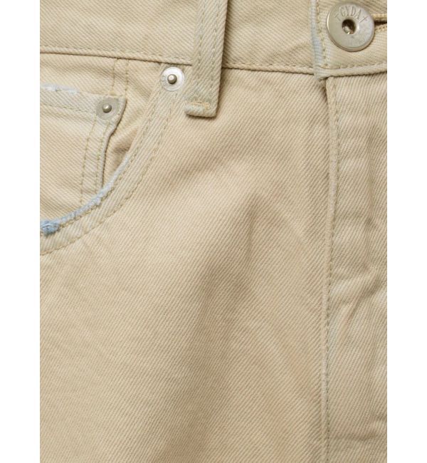 GYDA「ハイウエストfront and backダメージワイドデニムパンツ」|デニム|