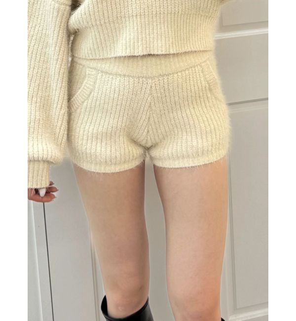 GYDA「シャギーニットショートパンツ【SETUP着用可】」|その他|アイボリー