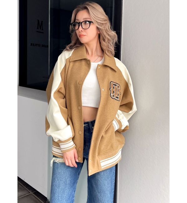 GYDA「DAMSEL BIG スタジャン」|ブルゾン・スタジャン|