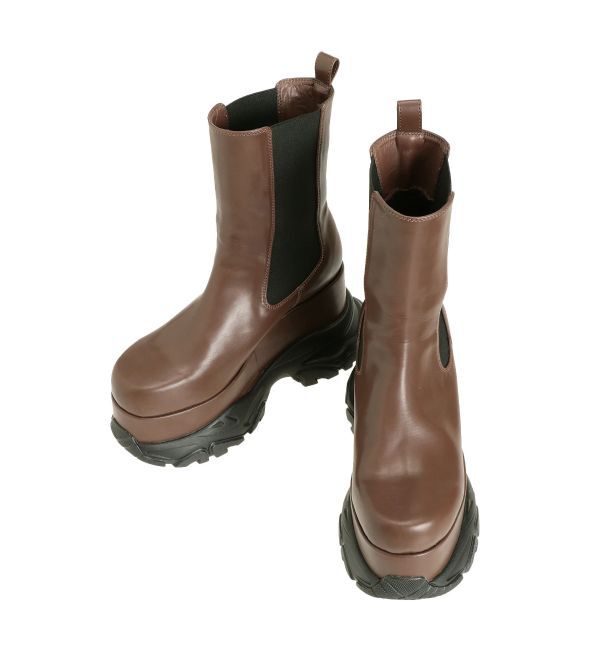 GYDA「Wソールサイドゴアショートブーツ」|ショートブーツ|