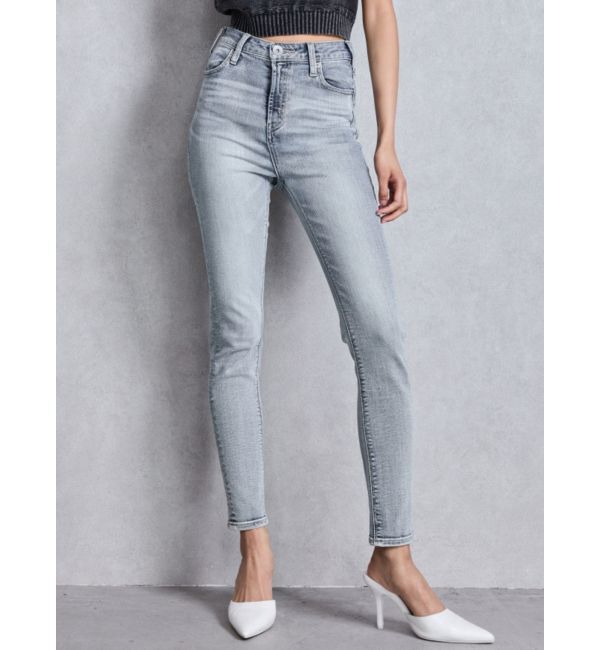 GYDA「ハイウエストワンウォッシュスキニーパンツ」|デニム|