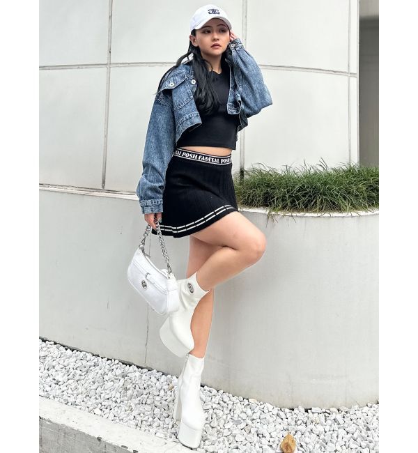 GYDA「Symmetry GYDA DAMAGEショートデニムGジャン【SETUP着用可】」|ブルゾン・スタジャン|