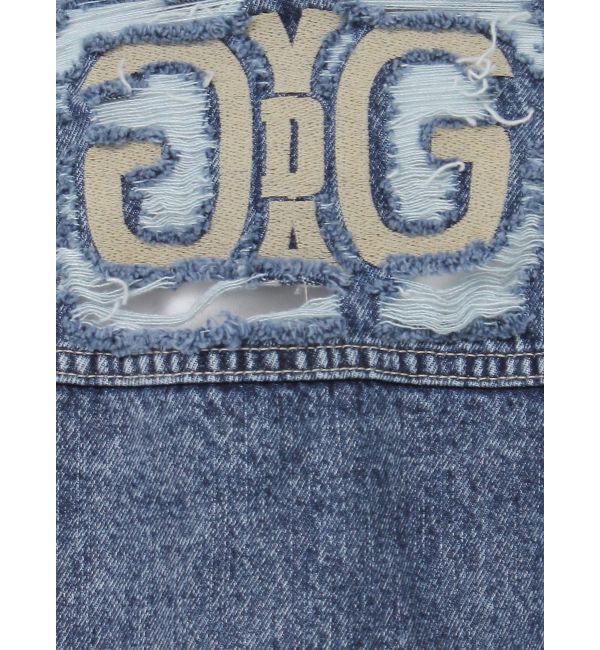 GYDA「Symmetry GYDA DAMAGEショートデニムGジャン【SETUP着用可】」|ブルゾン・スタジャン|