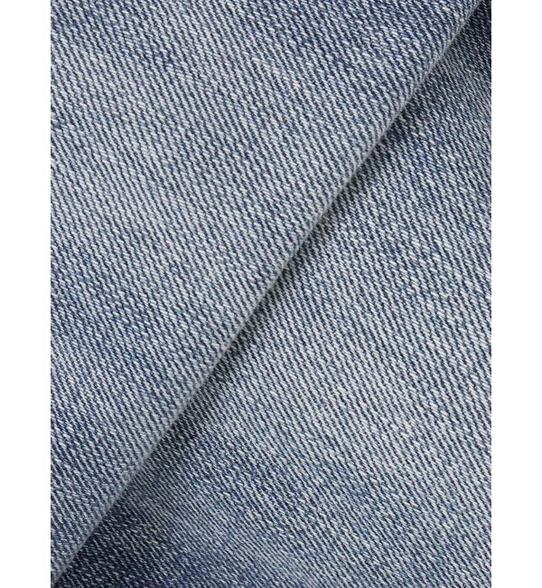 GYDA「ハイウエストSIDE RIPPEDストレートワイドデニムパンツ」|デニム|