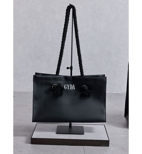 GYDA「GYDAロープMフェイクレザートートBAG」|トートバッグ|ブラック