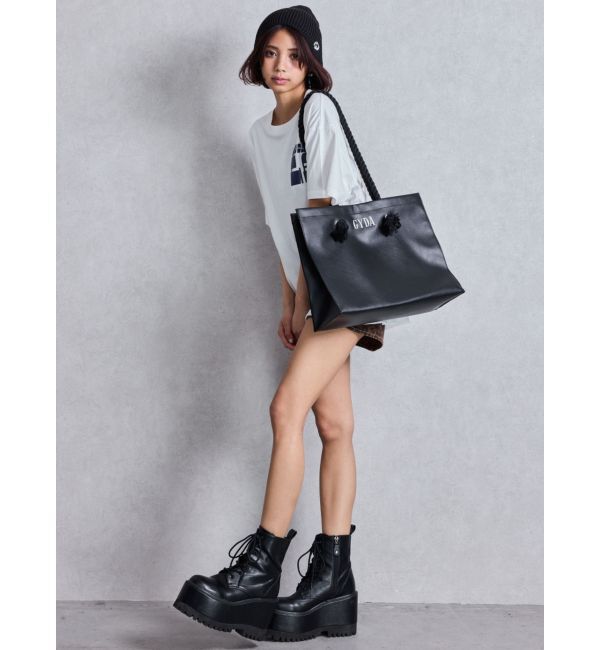 GYDA「GYDAロープMフェイクレザートートBAG」|トートバッグ|