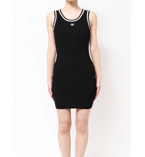 GYDA「SymmetryGYDA ラインリブニットワンピース」|ワンピース|