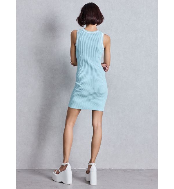 GYDA「SymmetryGYDA ラインリブニットワンピース」|ワンピース|