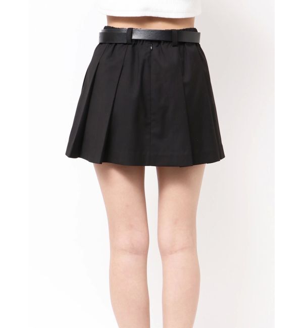 GYDA「ベルトSETプリーツスカートライクショートパンツ」|スカート|