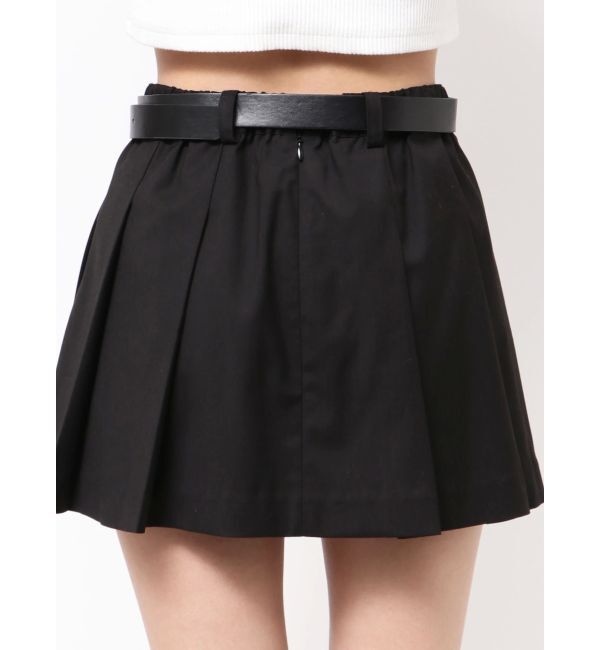 GYDA「ベルトSETプリーツスカートライクショートパンツ」|スカート|