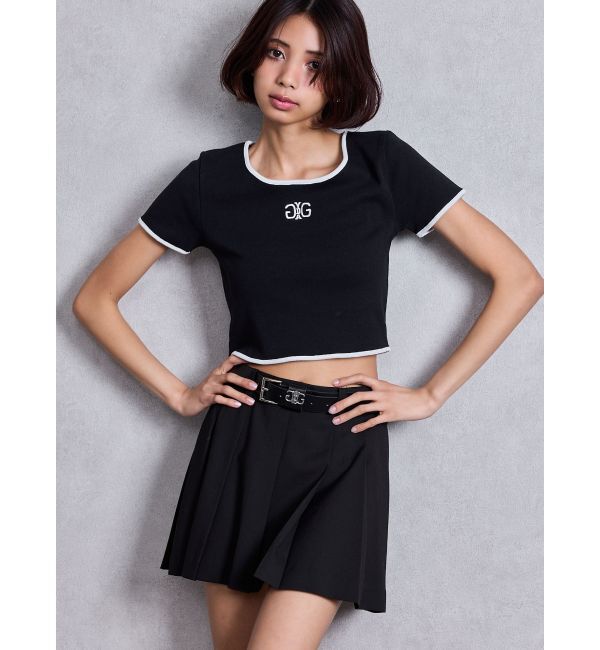 GYDA「ベルトSETプリーツスカートライクショートパンツ」|スカート|