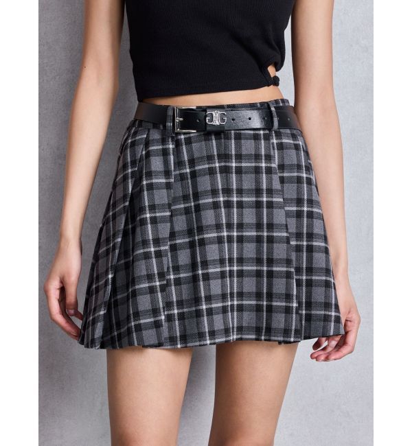 GYDA「ベルトSETプリーツスカートライクショートパンツ」|スカート|ミックス