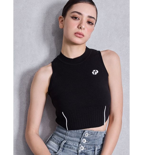 GYDA「プチハイコルセットデザインニットトップス」|ニット・セーター|