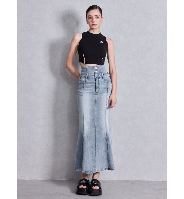 GYDA「プチハイコルセットデザインニットトップス」|ニット・セーター|