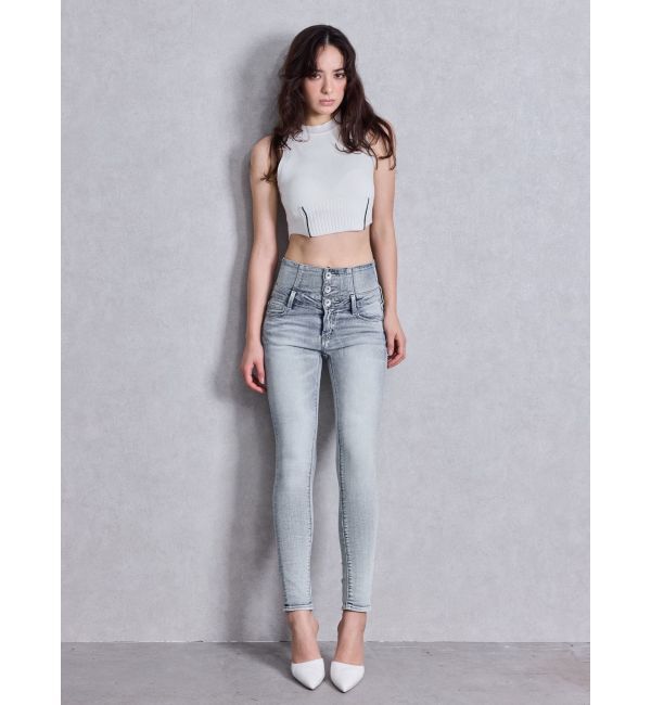 GYDA「プチハイコルセットデザインニットトップス」|ニット・セーター|