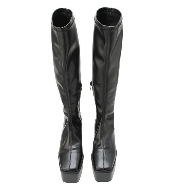 GYDA「ストレッチチャンキーブーツ」|ロングブーツ|