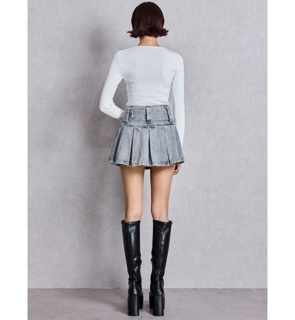 GYDA「ストレッチチャンキーブーツ」|ロングブーツ|