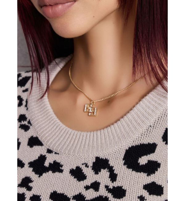 GYDA「JEYSUS GGラインストーンネックレス」|ネックレス|ゴールド