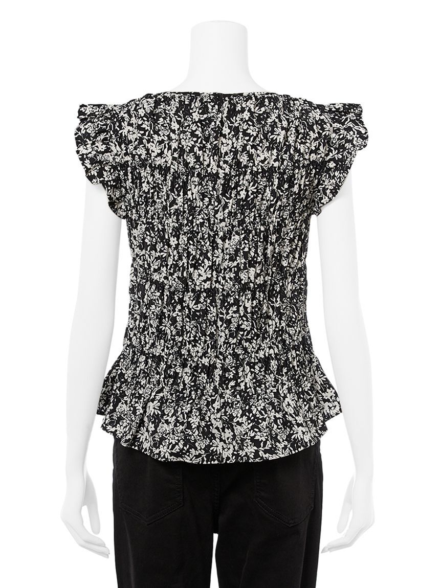 Mila Owen「ラッフルシャーリングギャザートップス」|Tシャツ・カットソー|