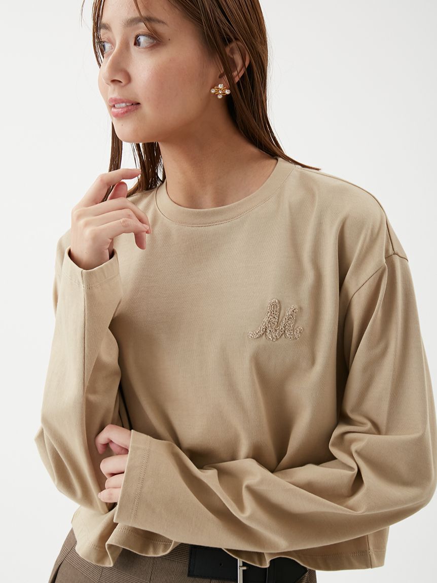 Mila Owen「サガララメ刺繍ロンT」|Tシャツ・カットソー|