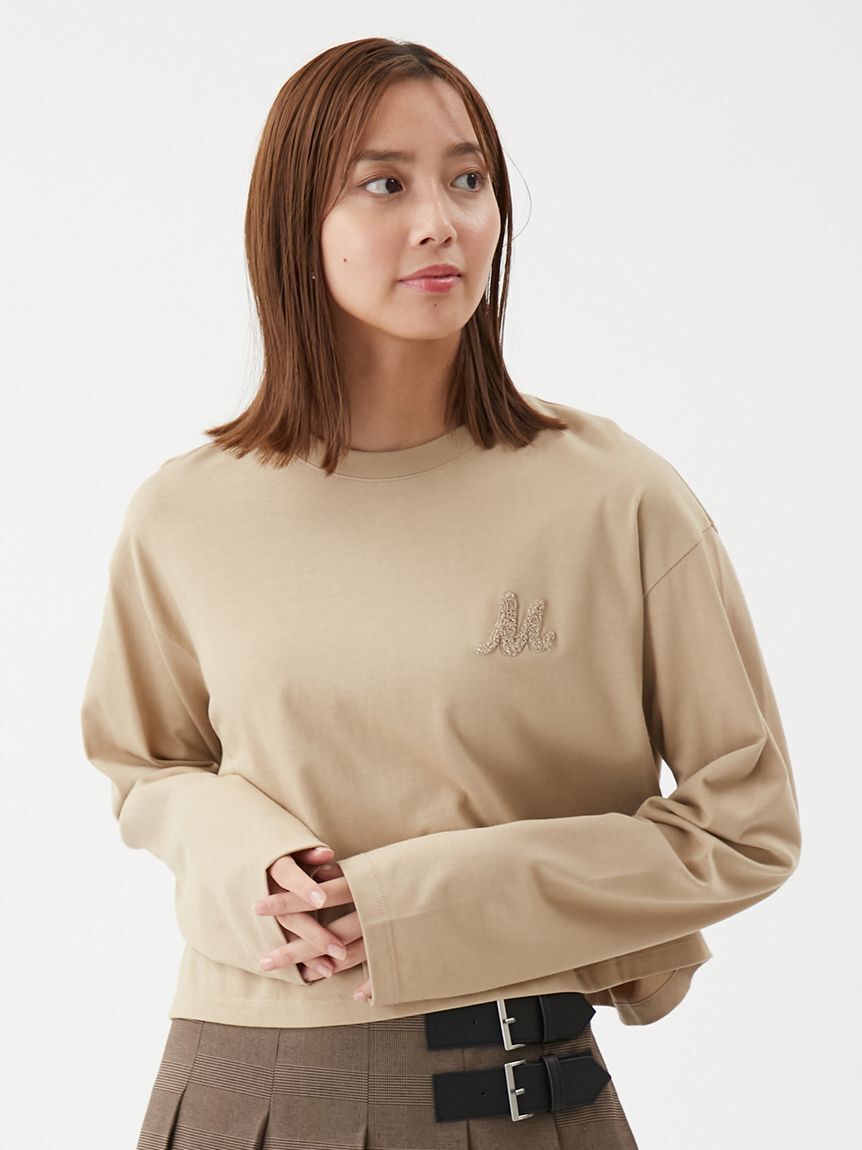 Mila Owen「サガララメ刺繍ロンT」|Tシャツ・カットソー|