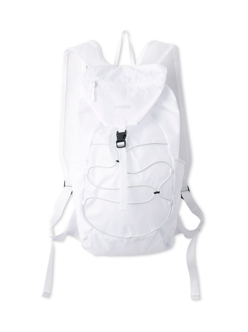 emmi atelier「撥水パッカブルライトバックパック」|リュック|WHT