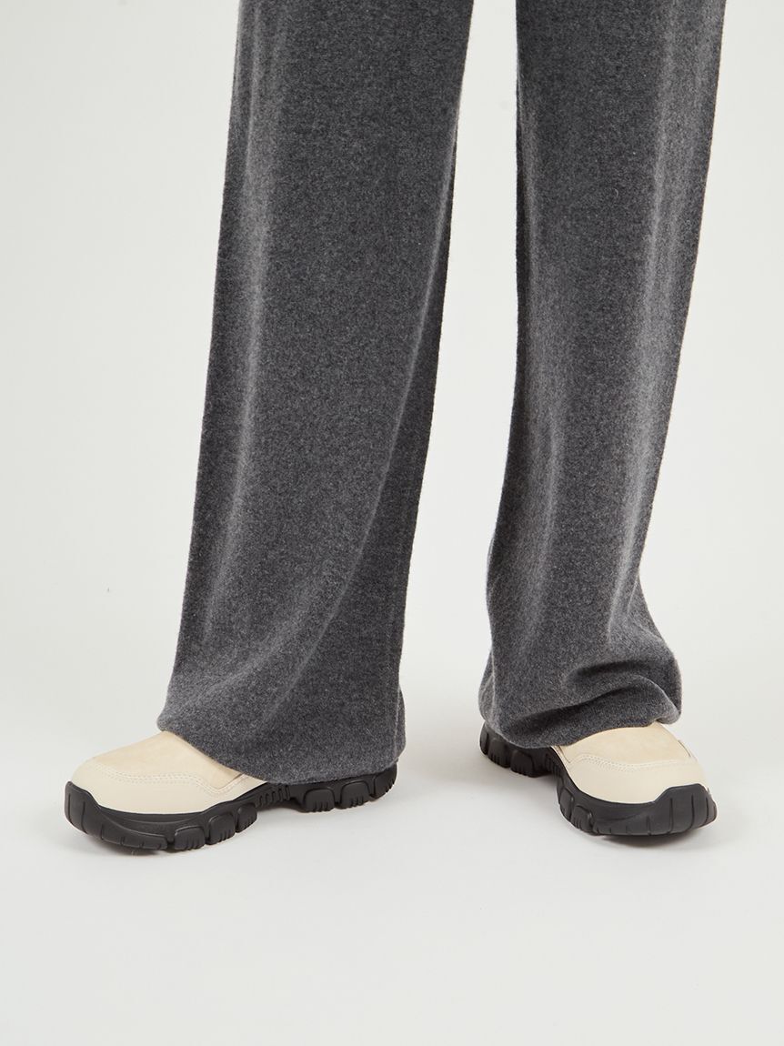 emmi atelier「【セットアップ対応】ラムウールニットパンツ」|チノ|