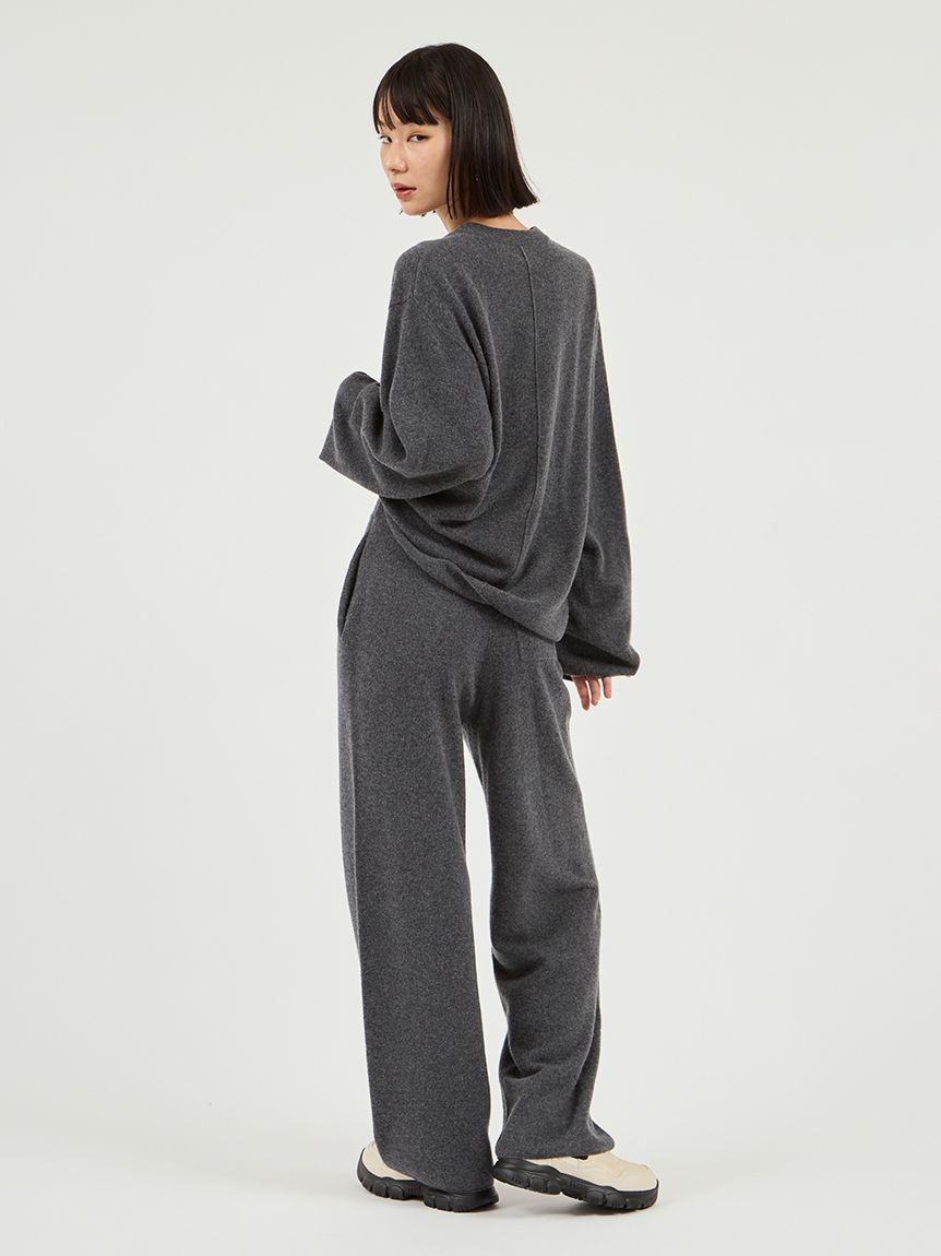 emmi atelier「【セットアップ対応】ラムウールニットパンツ」|チノ|