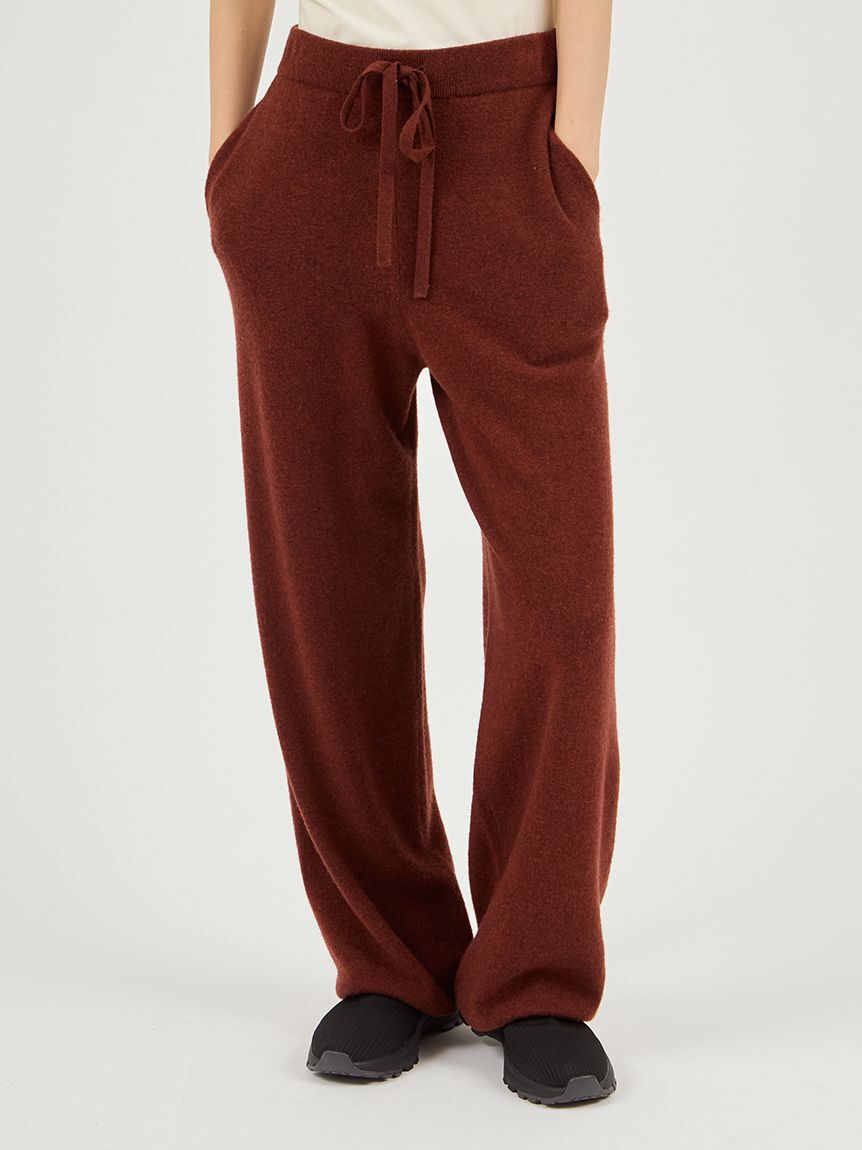 emmi atelier「【セットアップ対応】ラムウールニットパンツ」|チノ|