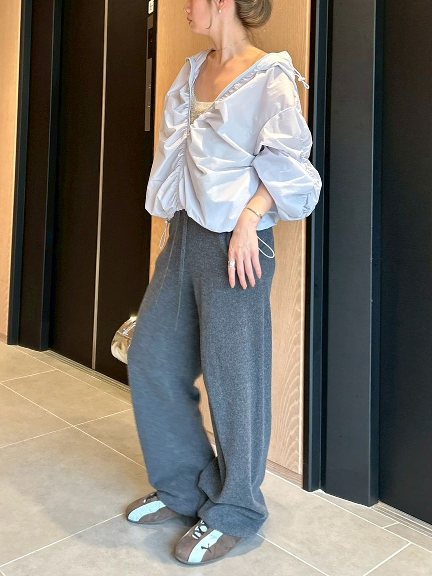 emmi atelier「【セットアップ対応】ラムウールニットパンツ」|チノ|