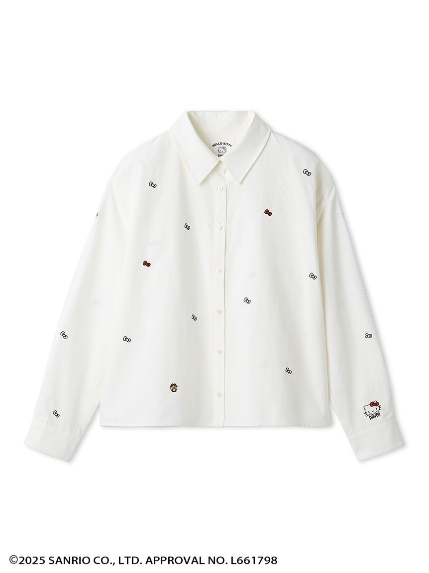 FURFUR「HELLO KITTYリボン刺繍シャツ」|シャツ・ブラウス|