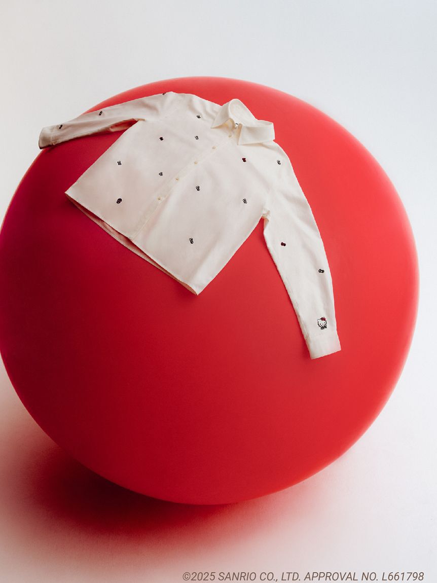 FURFUR「HELLO KITTYリボン刺繍シャツ」|シャツ・ブラウス|