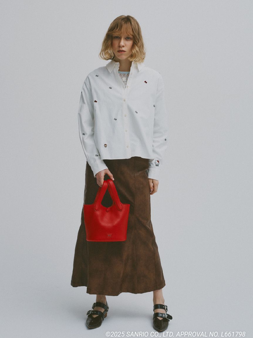 FURFUR「HELLO KITTYリボン刺繍シャツ」|シャツ・ブラウス|