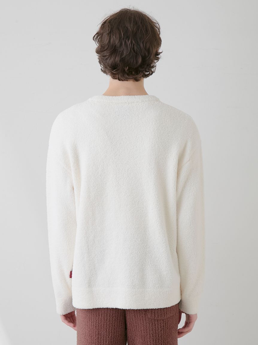 GELATO PIQUE HOMME「【ラッピング済み】【HOMME】ベビモコハートベアジャガードプルオーバー＆ロングパンツSET」|ルームウェア|