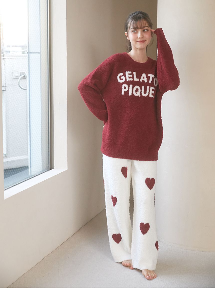 gelato pique「【ラッピング済み】【Chocolat＆Framboise】ベビモコプルオーバー＆ロングパンツSET」|ルームウェア|