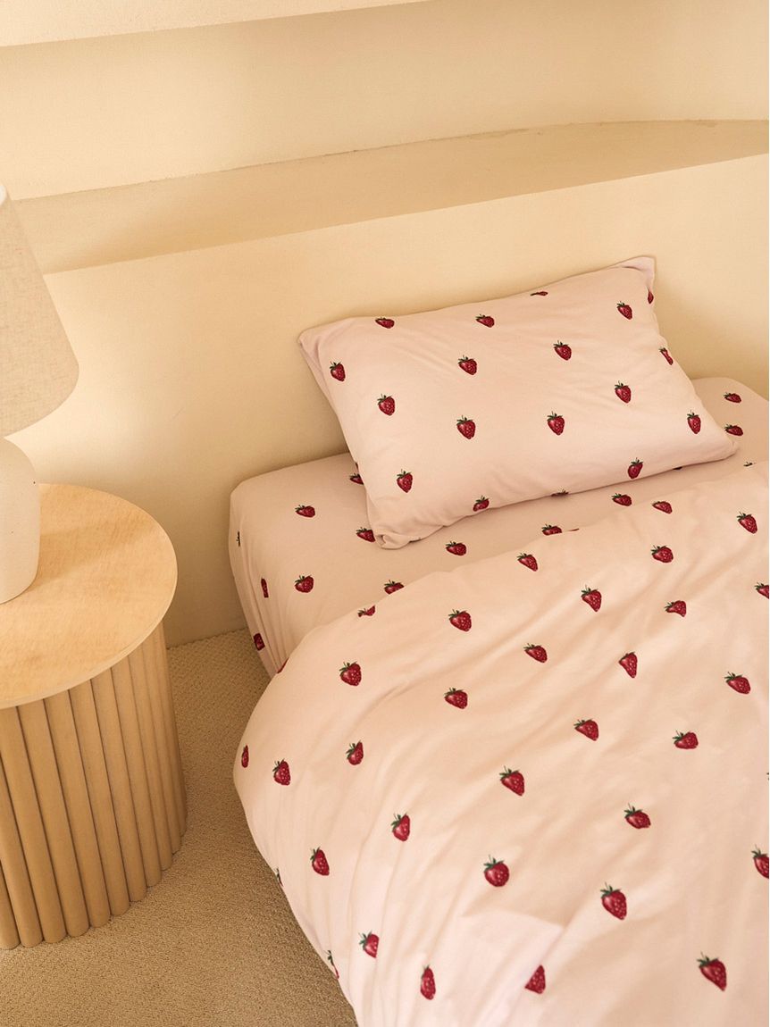gelato pique Sleep「【Sleep】ストロベリー柄BOXシーツ（セミダブル）」|その他|