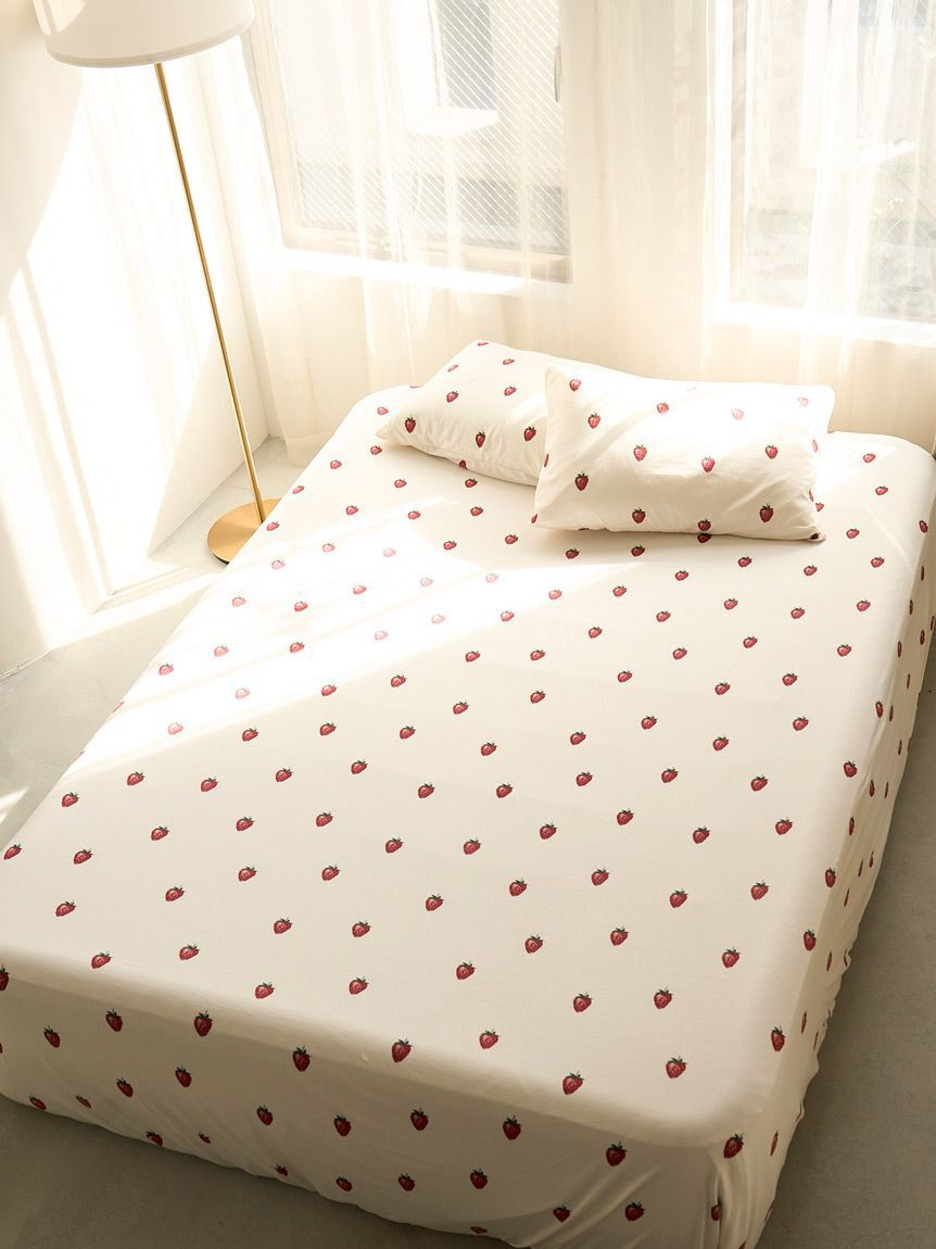 gelato pique Sleep「【Sleep】ストロベリー柄BOXシーツ（セミダブル）」|その他|