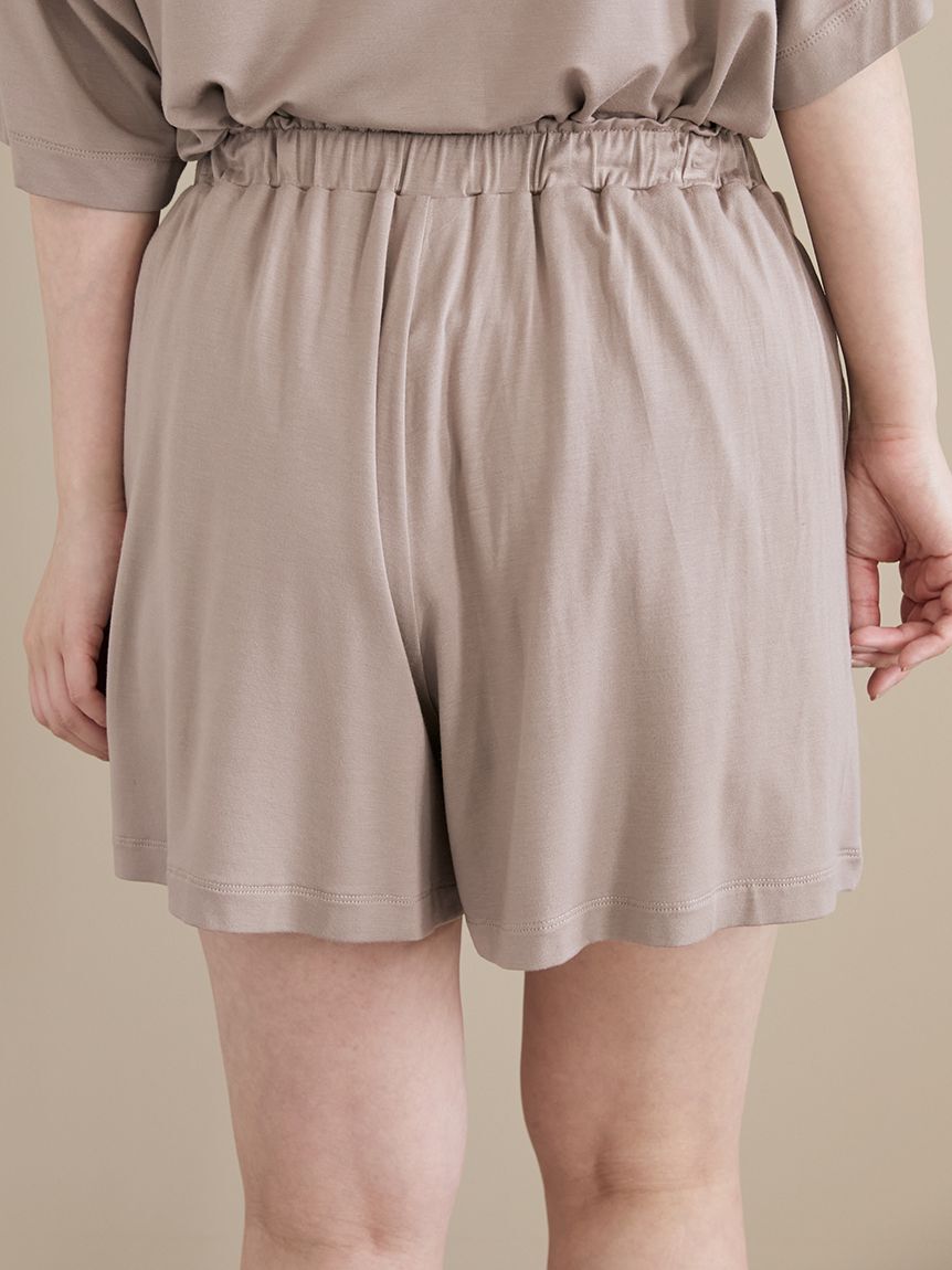 gelato pique「【接触冷感】カラーレーヨンロゴショートパンツ」|ルームウェア|