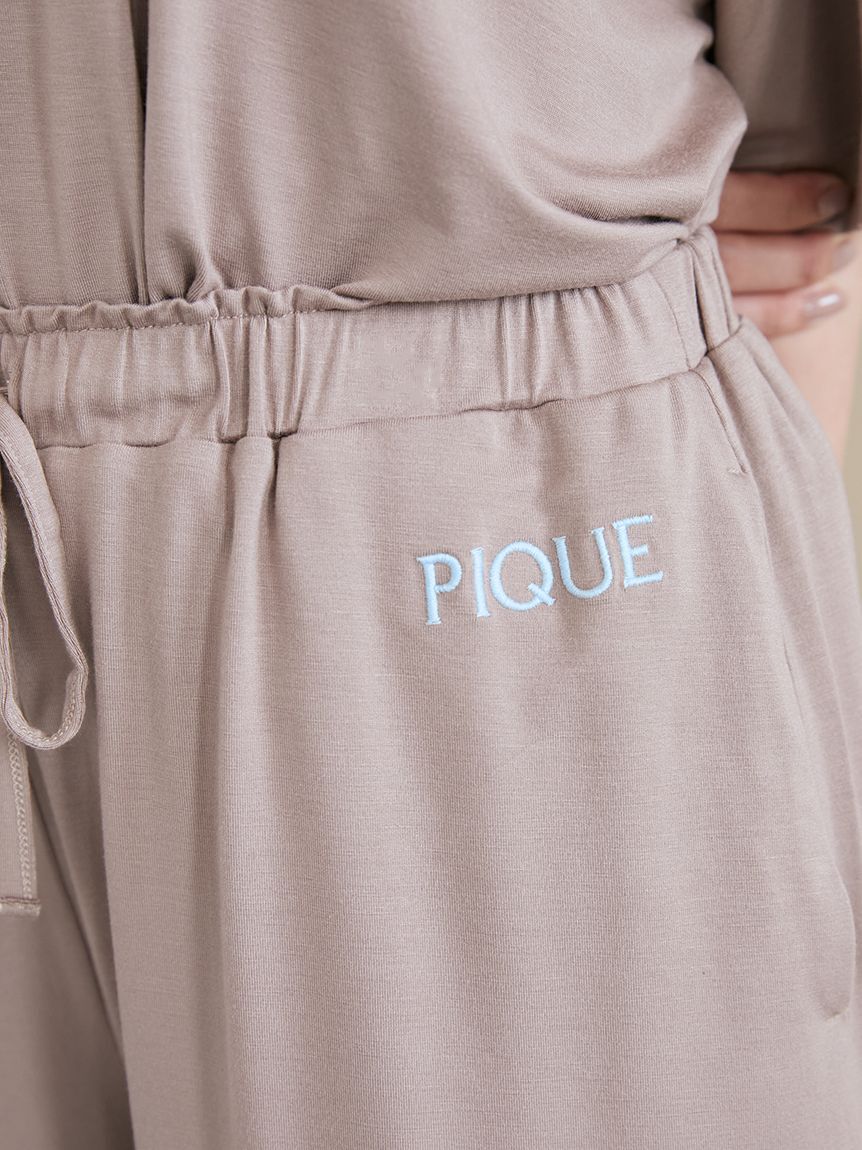 gelato pique「【接触冷感】カラーレーヨンロゴショートパンツ」|ルームウェア|