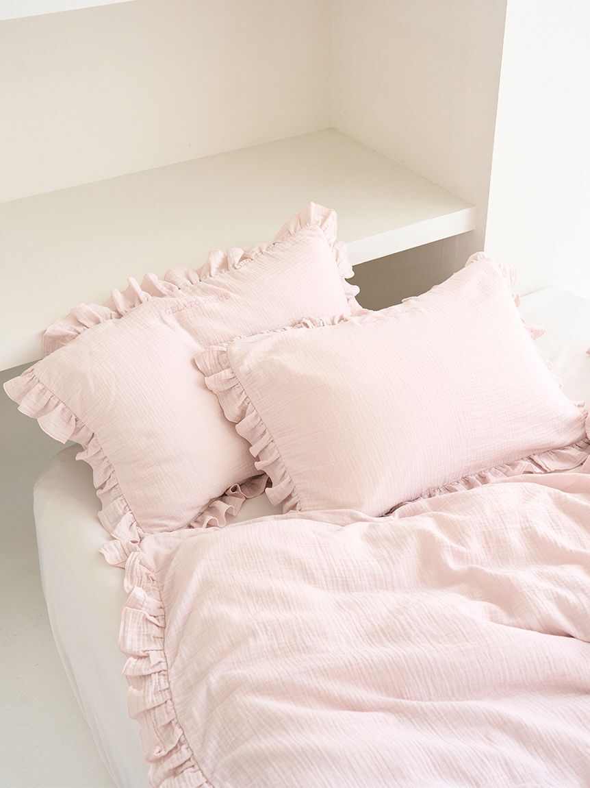 gelato pique Sleep「【Sleep】ダブルガーゼフリル ピローケース」|その他|PNK