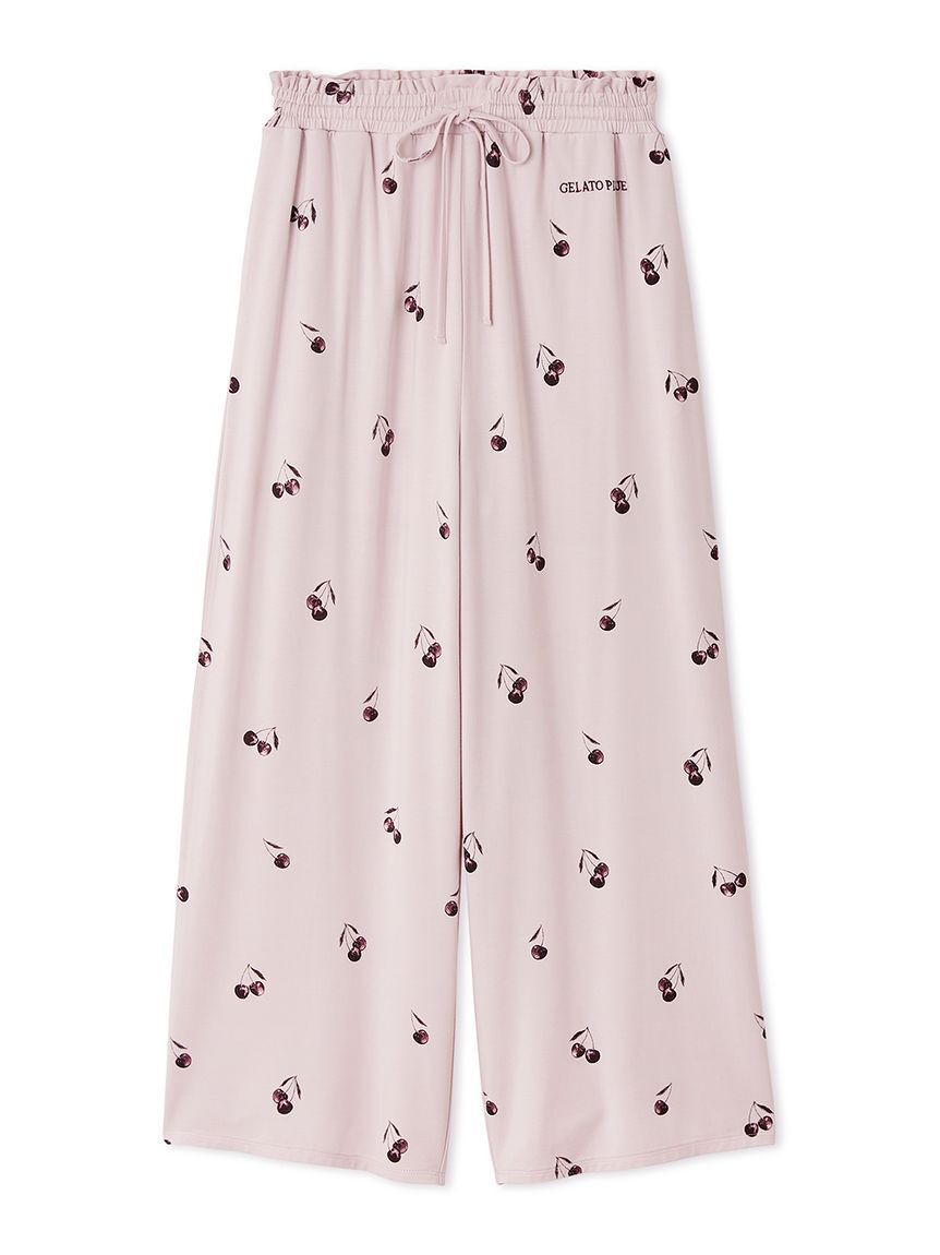 gelato pique「【接触冷感】チェリー柄ロングパンツ」|ルームウェア|