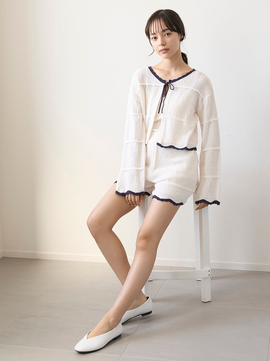 gelato pique「クロシェショートパンツ」|ルームウェア|