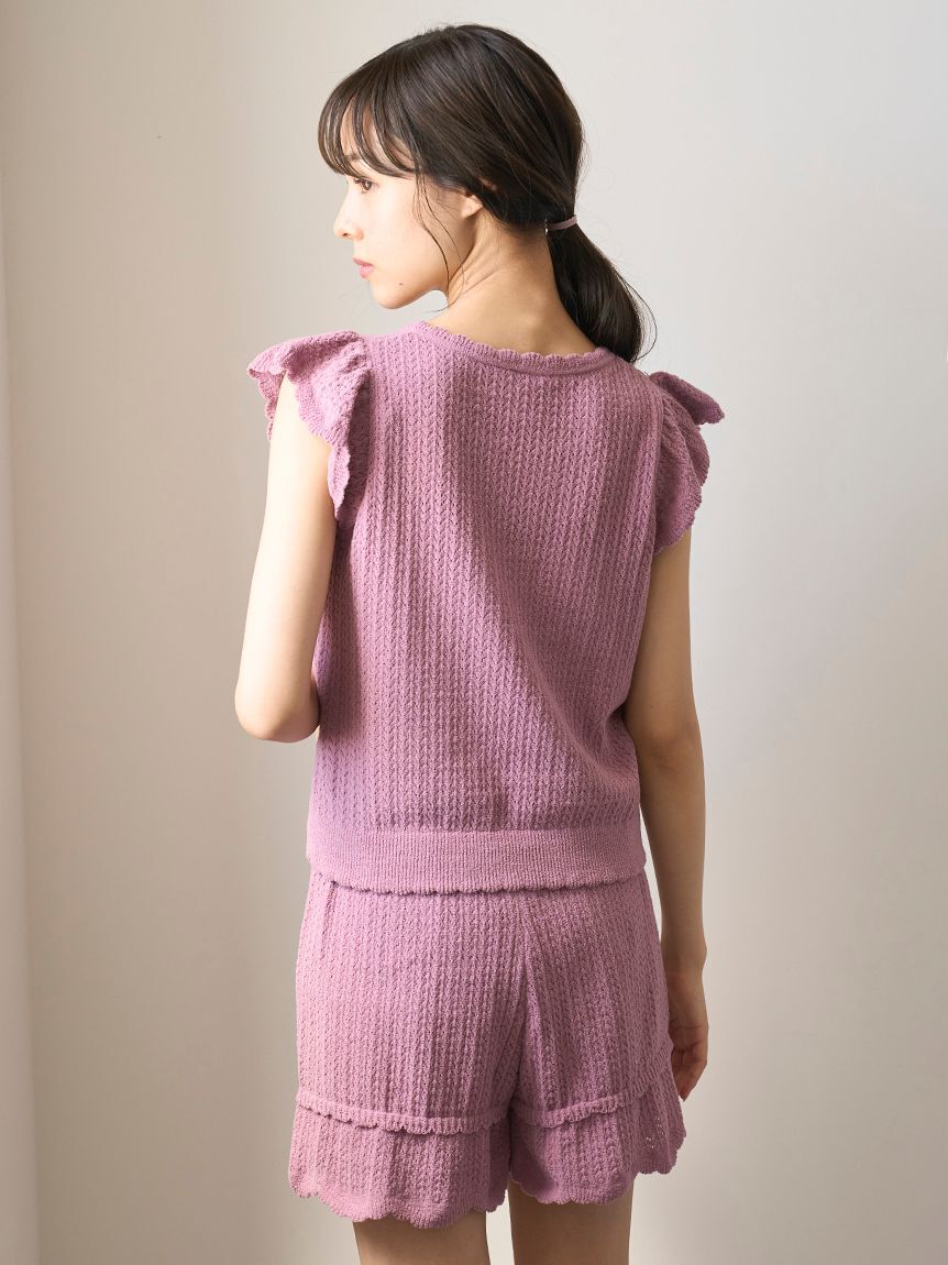 gelato pique「クロシェショートパンツ」|ルームウェア|