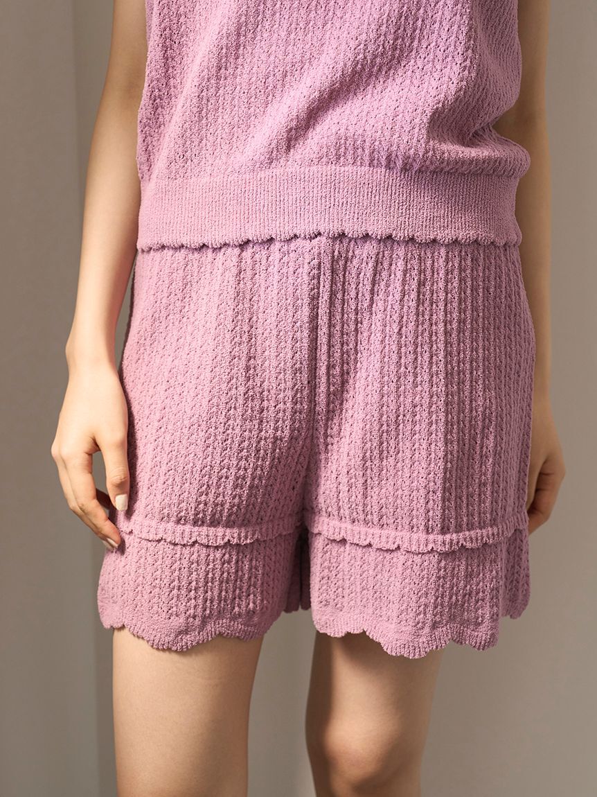 gelato pique「クロシェショートパンツ」|ルームウェア|