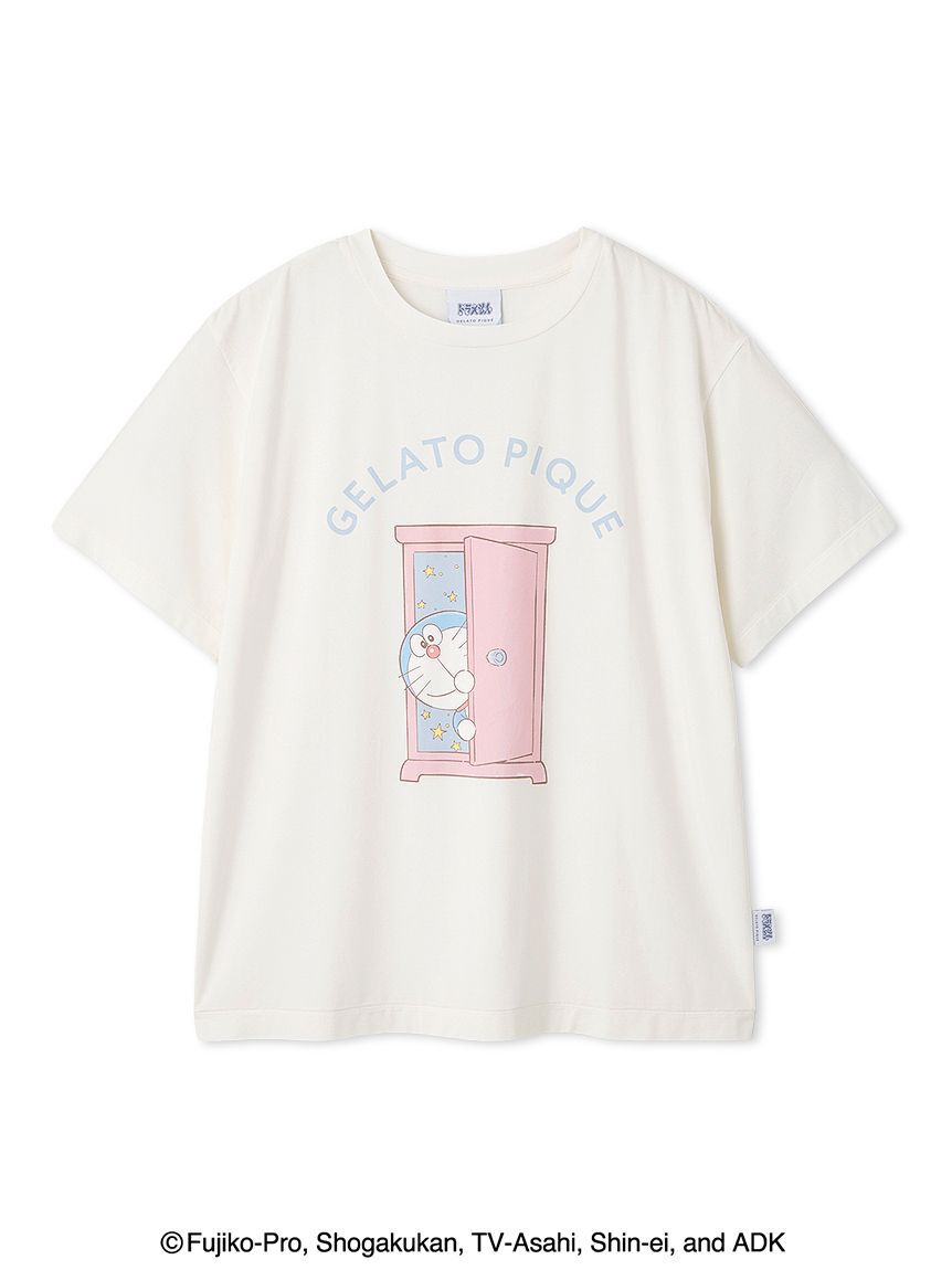 gelato pique「【ドラえもん】【レディース】ワンポイントTシャツ」|ルームウェア|