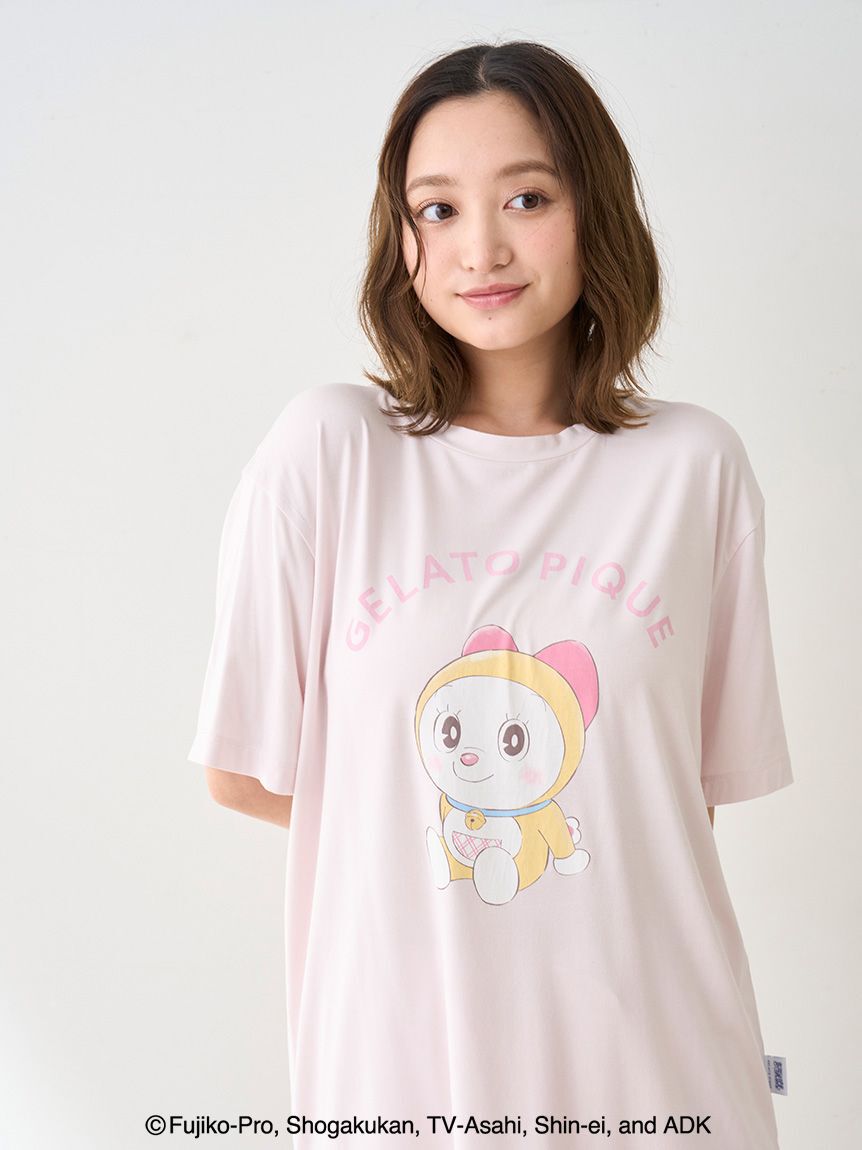 gelato pique「【ドラえもん】【レディース】ワンポイントTシャツ」|ルームウェア|