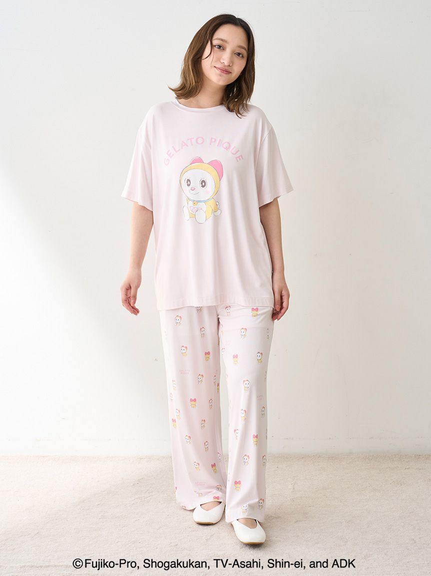 gelato pique「【ドラえもん】【レディース】ワンポイントTシャツ」|ルームウェア|