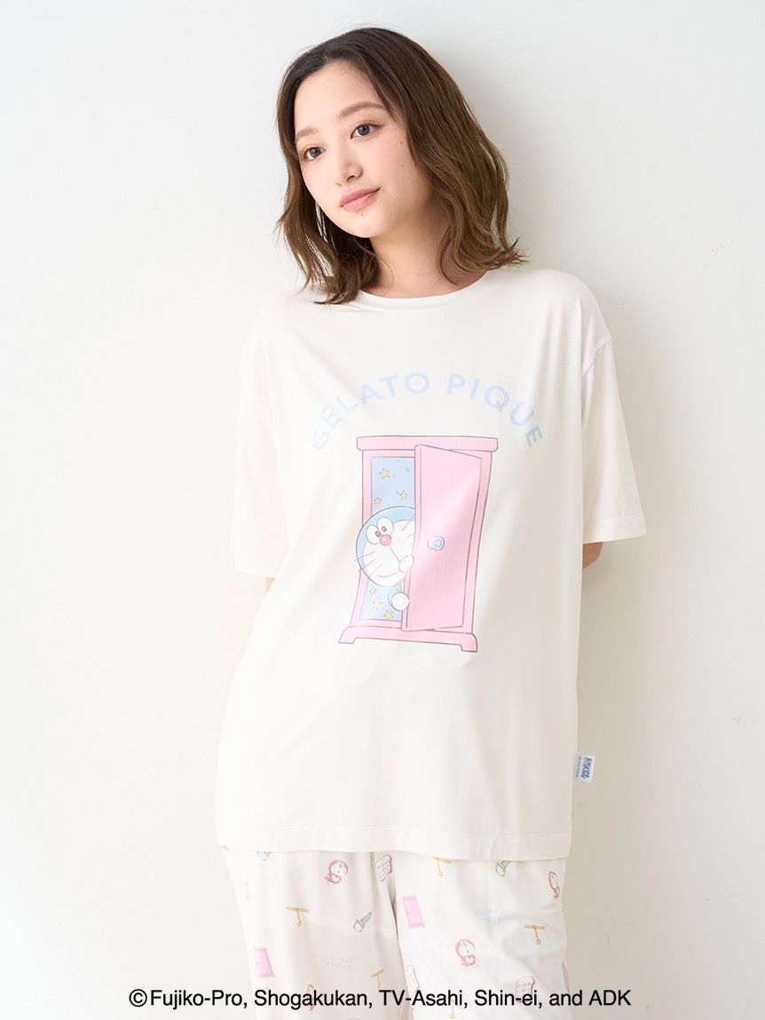 gelato pique「【ドラえもん】【レディース】ワンポイントTシャツ」|ルームウェア|