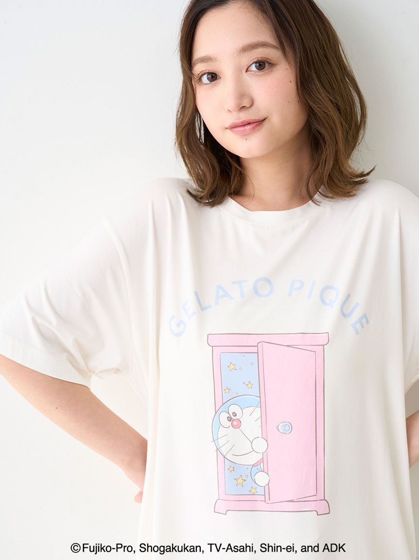 gelato pique「【ドラえもん】【レディース】ワンポイントTシャツ」|ルームウェア|