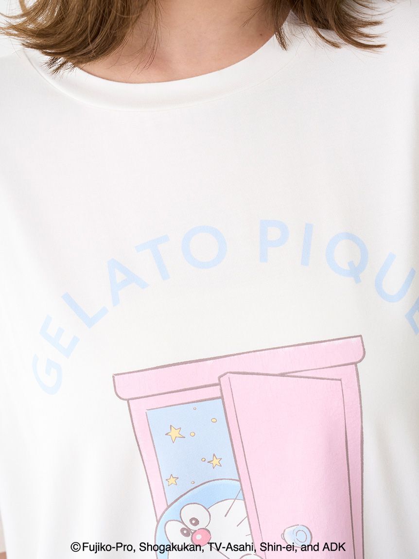 gelato pique「【ドラえもん】【レディース】ワンポイントTシャツ」|ルームウェア|